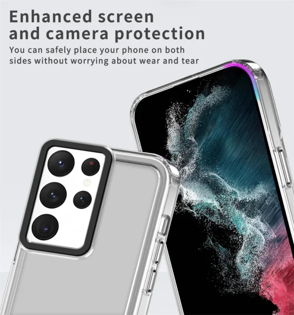 Luxury Premium Acrylic Clear Transparent Case Cover For Samsang Galaxy S22 Ultra/S23 Ultra - Image 3