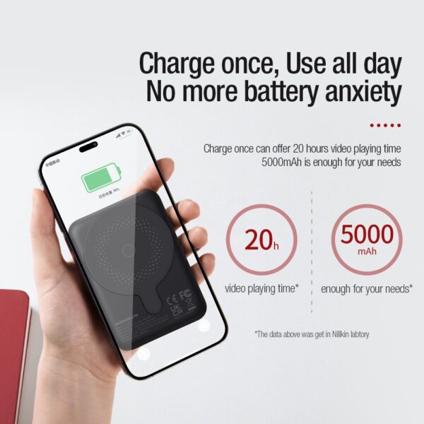 NILLKIN Magnetic 5000mAh 15W Portable Wireless  Battery Pack Powerbank - Image 28