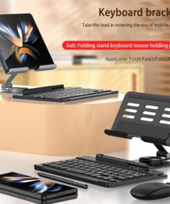 Luxury Premium Wireless Bluetooth Keyboard Mouse And Pen compatible Keyboard Rotating Folding Stand