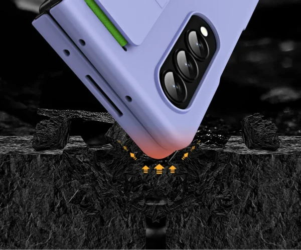 Luxury Premium Creative Silicon Foldable Wristband Phone Case Cover For Samsung Z Fold 3/Z Fold 4 - Image 28
