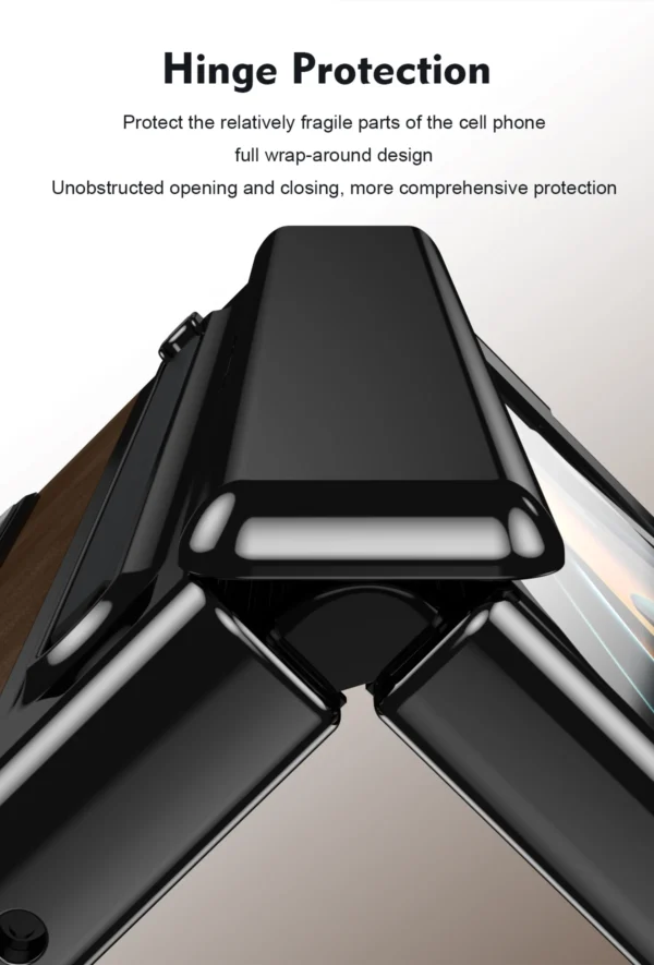 Luxury Premium Retro Leather Folding Stand Phone Case For Samsung Galaxy Z Fold 3/Z Fold 4 - Image 19