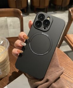 Alternative view of Luxury Premium Ultra Thin Matte Hard PC For Magsafe Magnetic Wireless Charging Case Cover For iPhone Series