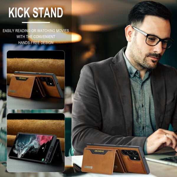 2 IN 1 Detachable Leather Wallet Case With Holder Function Protect Cover For Samsung Galaxy S22 Ultra - Image 30
