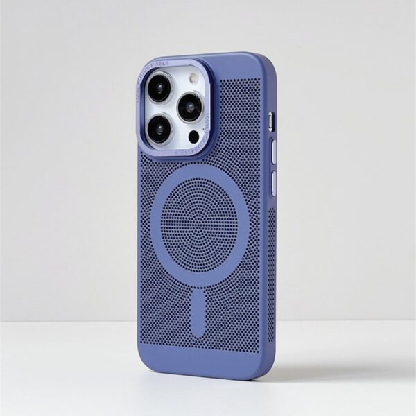 Luxury Premium Magnetic Grid Breathable Heat Dissipation Cooling Slim Case Cover For iPhone Series - Image 15