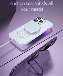 Alternative view of Luxury Magnetic Stand Magsafe Wireless Charger Case Cover For iPhone 13 Pro/14 Pro