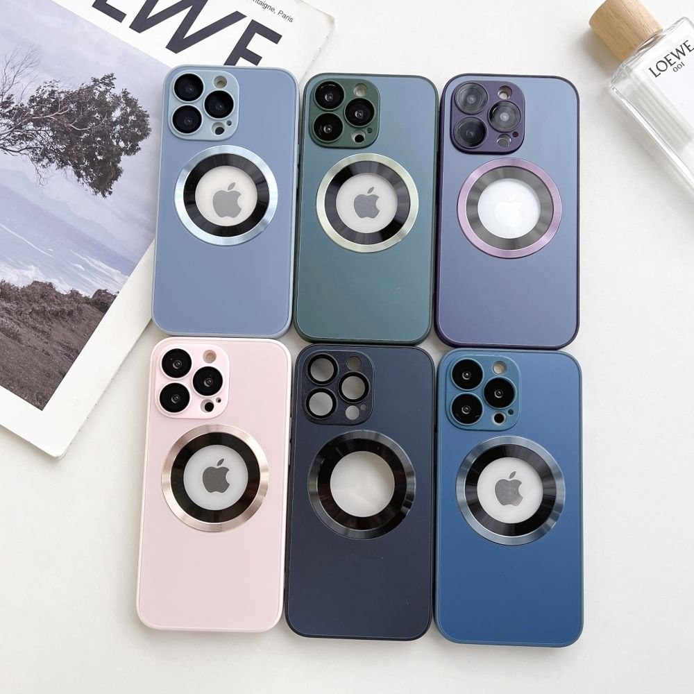 Luxury Fashion Frosted AG Silicon Frame Anti-drop With Lens Case Cover For iPhone Series - Image 24