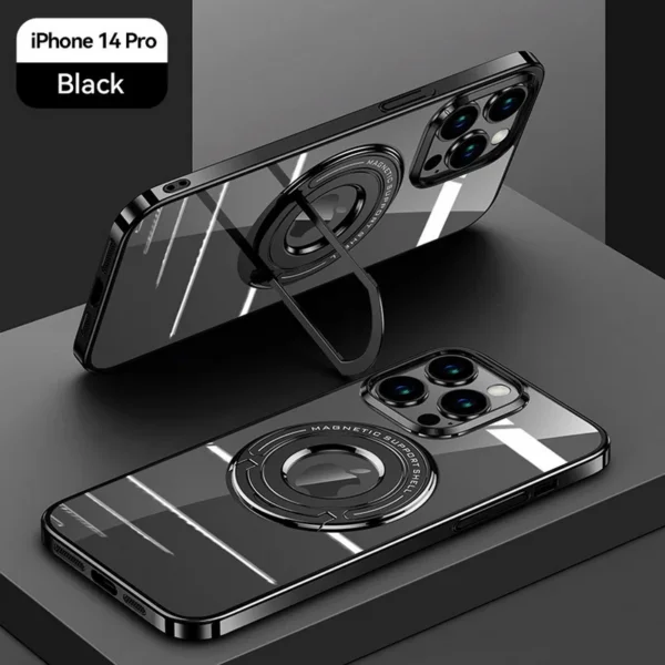 Coque Luxury Plating Slim Magsafe Shockproof Bumper Clear Case Cover For iPhone 15 Pro Max/16 Pro Max - Image 26