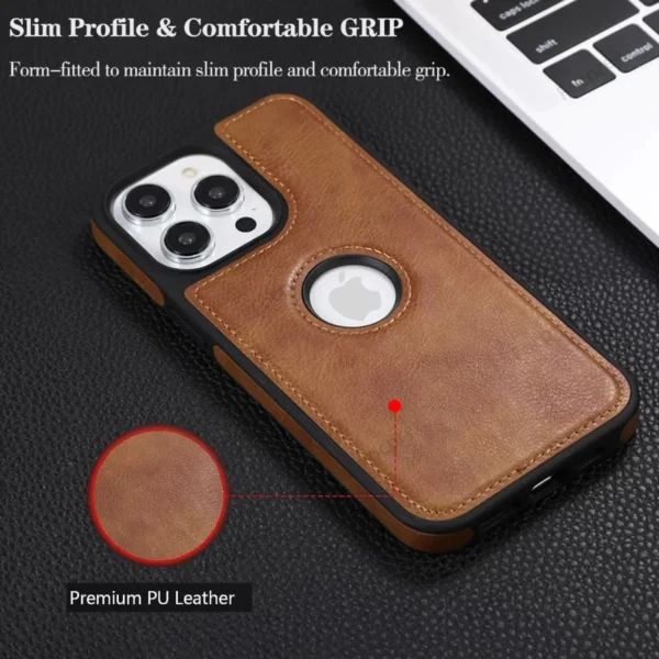 Luxury Premium PU Business Style Leather Stitching Case Cover For iPhone 11/11 Pro/11 Pro Max/12 Pro Max - Image 15