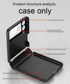 Alternative view of Luxury Premium Shockproof Magnetic Hard Phone Case Cover For Samsung Z Flip 3 5G/ Z Flip 3 5G