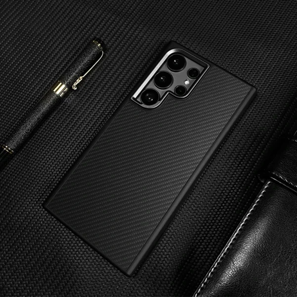 Luxury Premium Trendy Carbon Fiber Texture Phone Bumper Shockproof Hard Case Cover For Samsung Galaxy S Series - Image 6