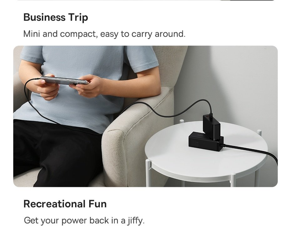 Baseus 140W GaN Charger USB Type C PD3.1 Fast Charge - Image 17