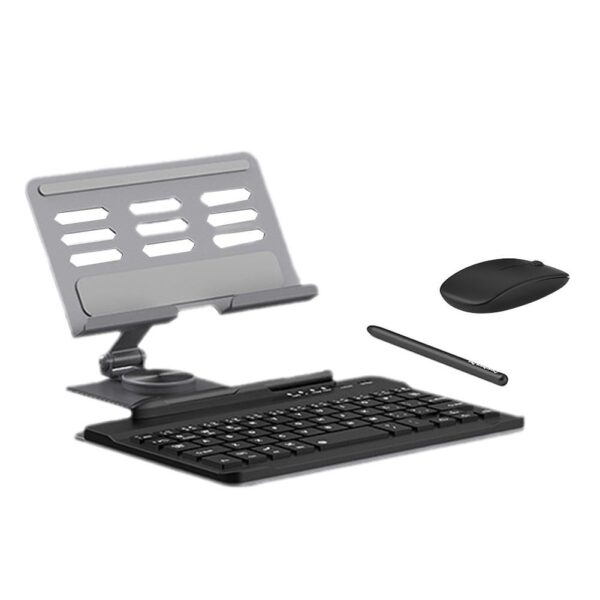 Luxury Premium Wireless Bluetooth Keyboard Mouse And Pen compatible Keyboard Rotating Folding Stand - Image 4