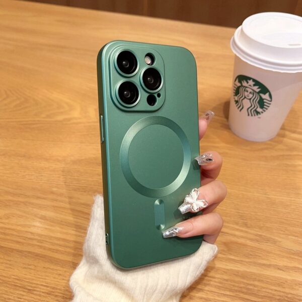 Luxury Premium Magsafe Magnetic Matte Silicone Shockproof Case Cover For iPhone Series - Image 18