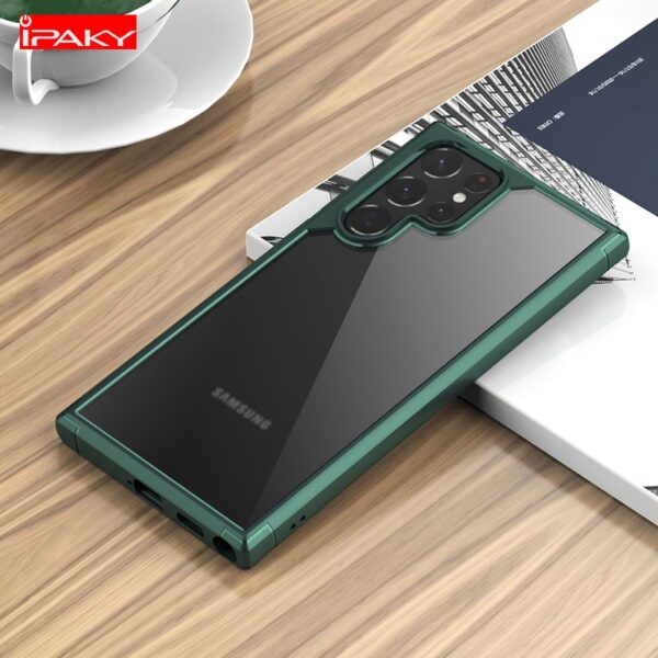 Luxury Crystal Clear TPU Frame Hybrid Shockproof Cover for Samsung Galaxy S23 Ultra - Image 26