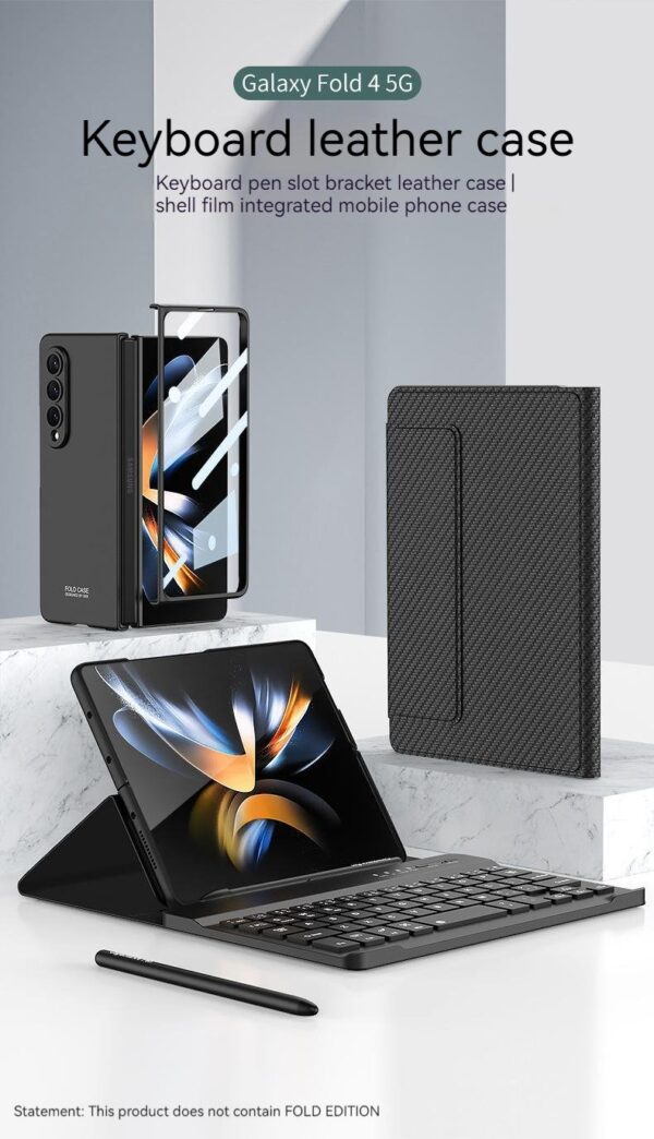 Luxury Premium Wireless Bluetooth keyboard Leather Case Cover For Samsung Galaxy Z Fold 6