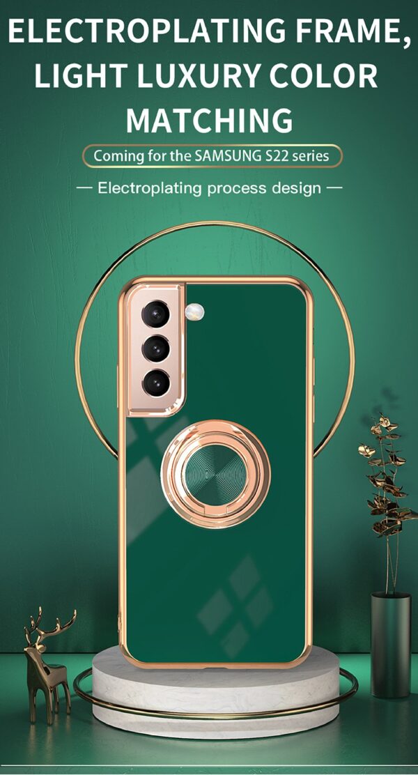 Luxury Premium Eletroplated Finger Ring Case Cover For Samsung Galaxy S21 - Image 24