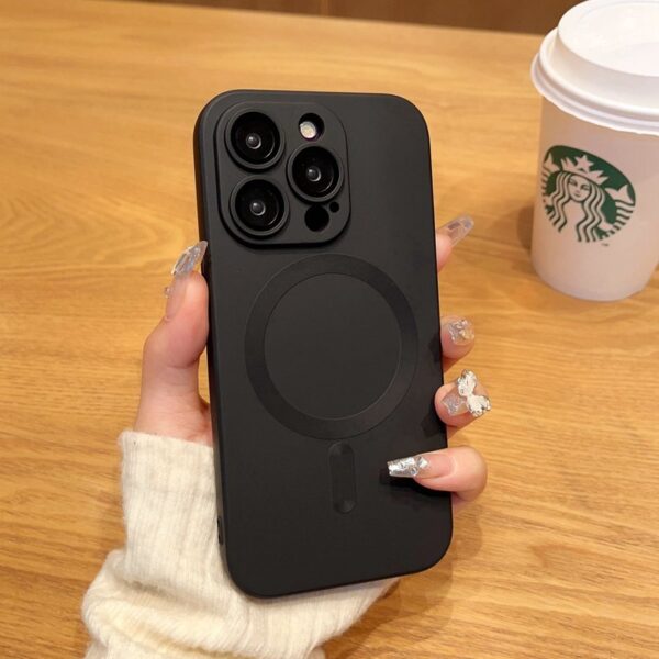 Luxury Premium Magsafe Magnetic Matte Silicone Shockproof Case Cover For iPhone Series - Image 19