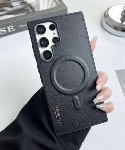 Luxury Premium Business Leather Magsafe Wireless Charging Case Cover For Samsung Galaxy S22 Ultra /S23 Ultra