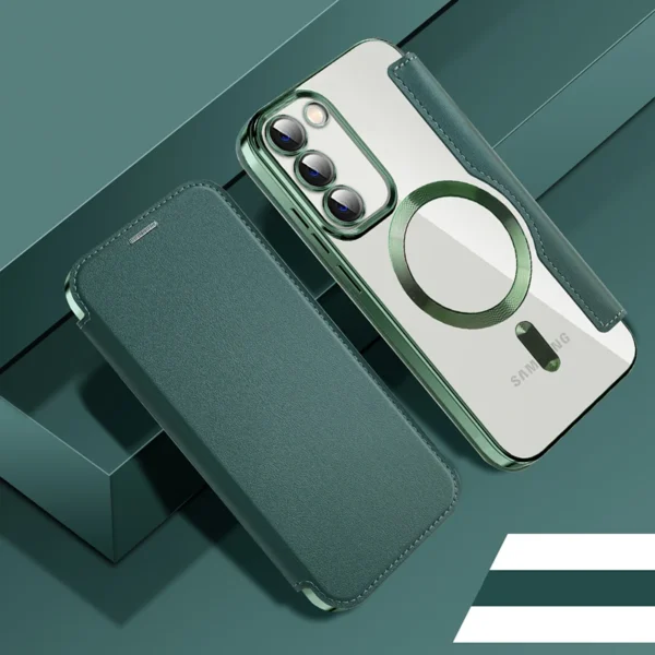 Luxury Premium Camera Protection Magsafe Wireless Charging Case Cover For Samsung S21 FE - Image 14