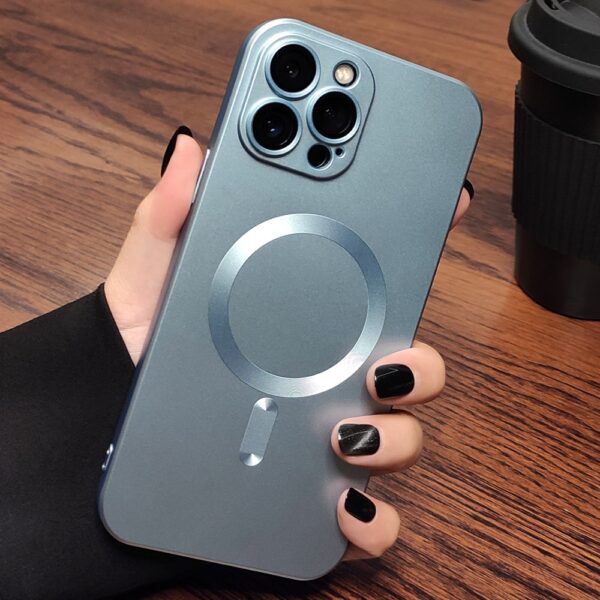 Luxury Premium Magsafe Magnetic Matte Silicone Shockproof Case Cover For iPhone Series - Image 20