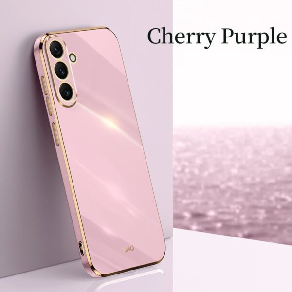 Luxury Premium Electroplated Gold Plated Case Cover and 3D Glass Protector For Samsung Galaxy A14/A34/A54 - Image 25