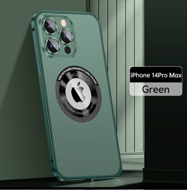 Luxury Premium Lens Film Protection Magnetic Bumper Wireless Charging Case Cover For iPhone Series - Image 28