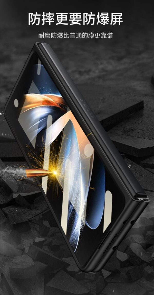 Luxury Ultra Thin Hard PC Front Tempered Glass Phone Cover For Samsung Galaxy Z Fold 3/Z Fold 4 - Image 12