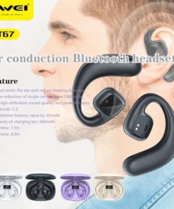 Awei T67 Air Conduction Wireless Bluetooth Headset Sport Waterproof Wireless Headphones