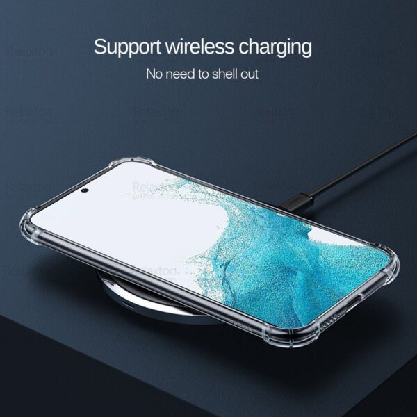 Luxury Premium Anti-Burst Transparent Case Cover and 3D Glass Protector For Samsung Galaxy A15 - Image 17