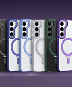 Luxury Premium Traslucent Case Cover With Ring Stand For Samsung Galaxy S22/S22 Plus