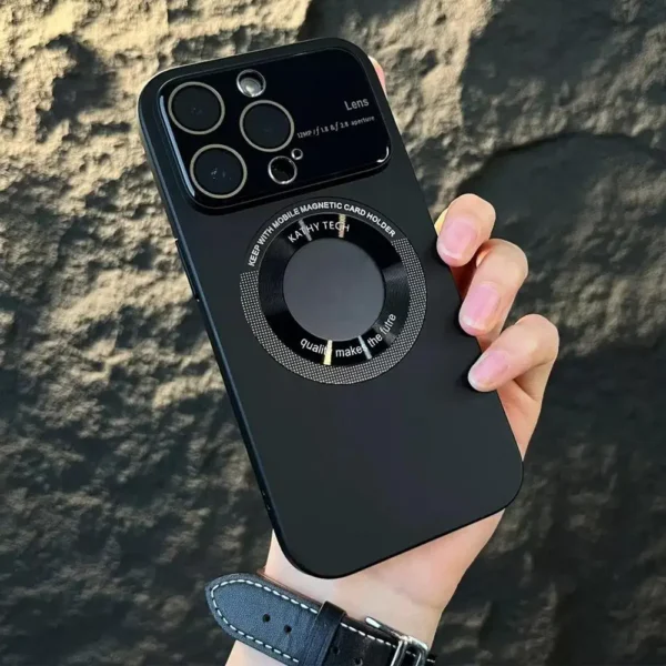 Luxury Premium Fashionable Magnetic With Lens Protector Case Cover For iPhone 15 Series - Image 19