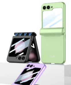 GKK Magnetic Hinge Tempered Glass Case Cover For Samsung Galaxy Z Flip 5