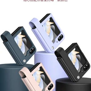 Luxury Premium Skin Feel Hand Strap Design Phone Case for Samsung Galaxy Z Flip 5