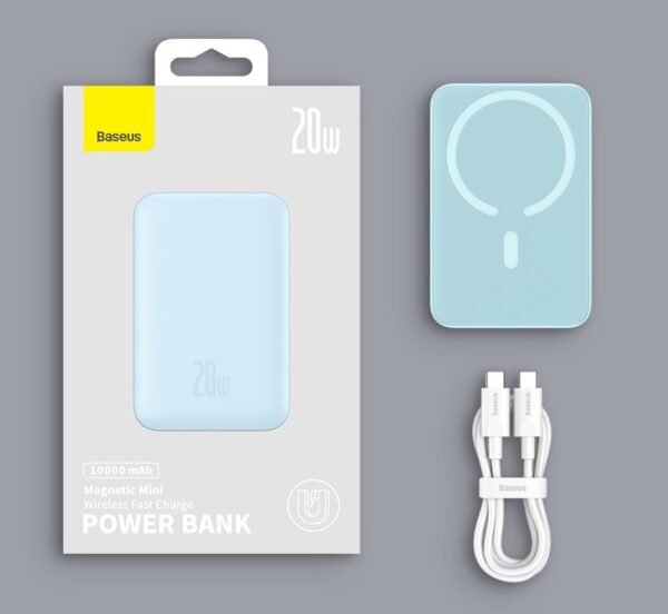 Baseus Power Bank 10000mAh Mini Magnetic Magsafe Wireless Fast Charge Powerbank - Image 23