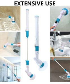 Electric Rechargeable Adjustable Cordless Spinning  Scrubber Brush