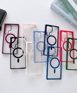 Luxury Premium Transparent Magsafe Wireless Charge Case Cover For Samsung Galaxy S23 Series