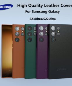 Alternative view of Luxury Premium High Quality Leather Premium Protective Case Cover For Samsung Galaxy S22 Ultra/ S23 Ultra