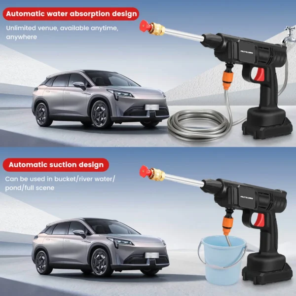 Rechargeable Cordless High Pressure Car Washer - Image 15