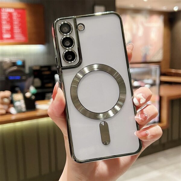 Luxury Premium Transparent Plating Anti-Scratch with Full Camera Cover For Samsung Galaxy S21 - Image 20