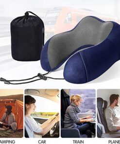 Alternative view of Memory Foam U-shaped Neck Soft Travel Pillow Massage