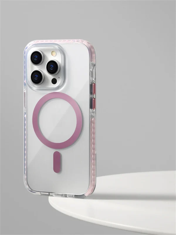 Airbag Anti-fall Clear Magsafe Candy Bumper Wireless Charging Case Cover For iPhone Series - Image 24