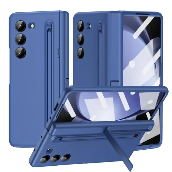 Luxury Premium Invisible Stand Hinge Stand Case Cover With S Pen For Samsung Galaxy Z Fold 5 - Image 22