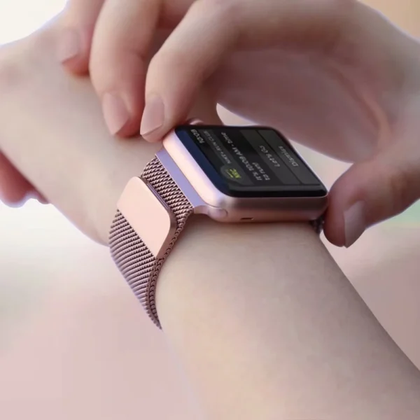 Milanese Magnetic Loop Strap bracelet Band For iWatch Series - Image 25