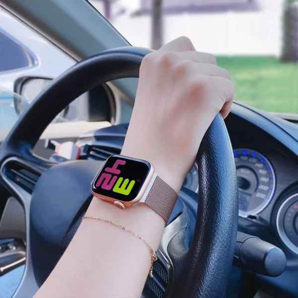 Milanese Magnetic Loop Strap bracelet Band For iWatch Series - Image 26