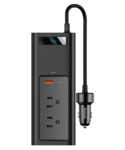 Alternative view of Baseus Power Inverter DC 12V to AC 220V 150W Dual Port Fast Charging Car Power Station