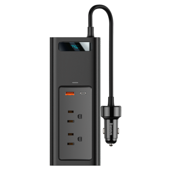 Baseus Power Inverter DC 12V to AC 220V 150W Dual Port Fast Charging Car Power Station - Image 2