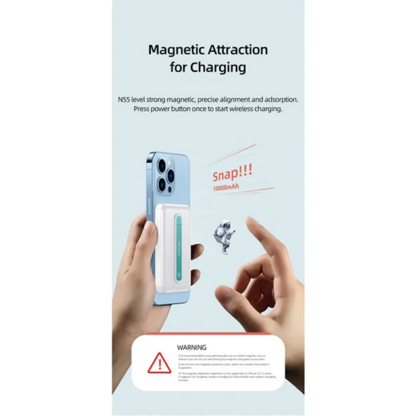 USAMS 10000mah 22.5W Fast Magnetic Wireless Portable Powerbank - Image 29