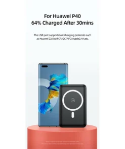 USAMS 10000mah 22.5W Fast Magnetic Wireless Portable Powerbank