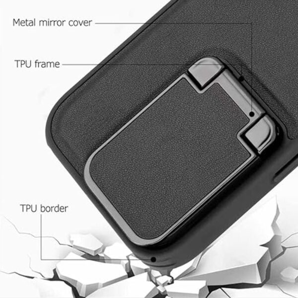 Piblue 360 Premium Leather Flip Case with Camera Protection for Samsung S23/S24/S25 Ultra Series - Image 5