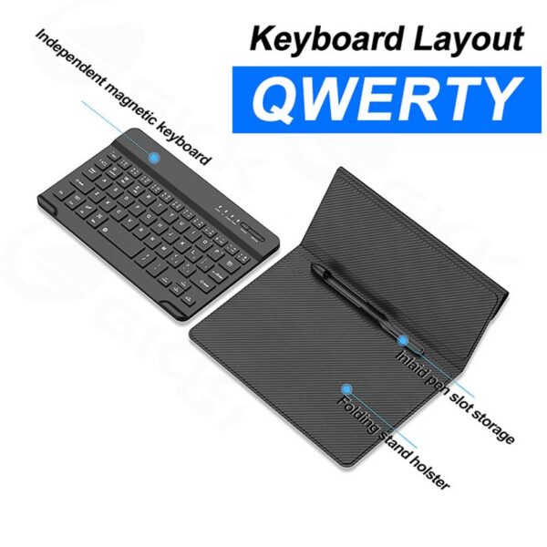 GKK Bluetooth Wireless Keyboard for Samsung Galaxy Z Fold Series with Pen Slot - Image 7